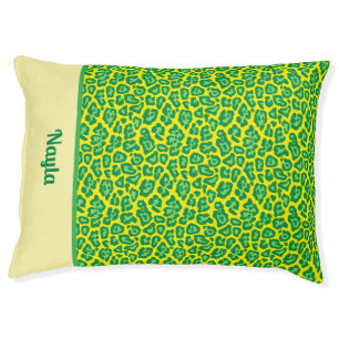 Leopard Dog Bed personalized