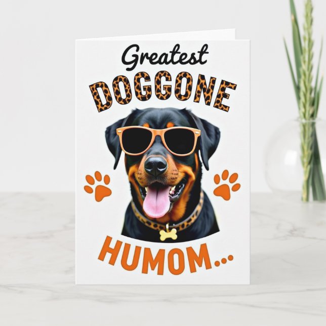 Leopard Doggone Humom Card (Front)