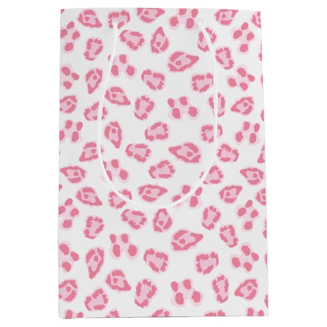Leopard Dot in Pink Medium Gift Bag (Front)