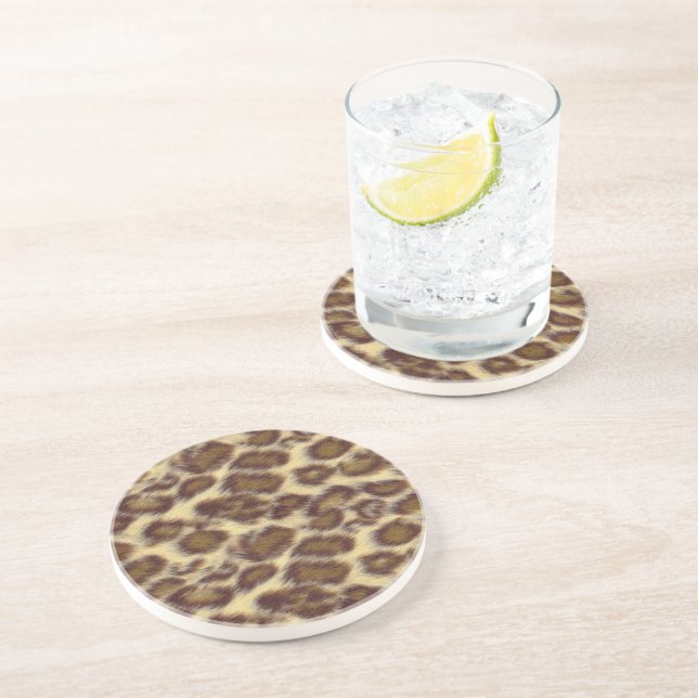 Leopard Drink Coaster (Side)