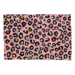 Leopard Exotic: Colorful Seamless Fun. Pillow Case