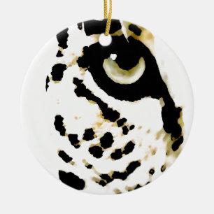 Leopard Eye Ceramic Ornament