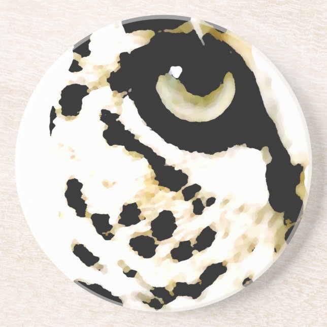 Leopard Eye Drink Coaster (Front)