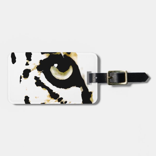 Leopard Eye Luggage Tag (Front Horizontal)