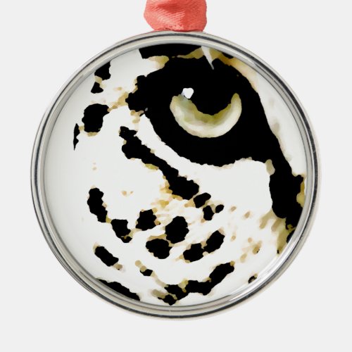 Leopard Eye Metal Ornament