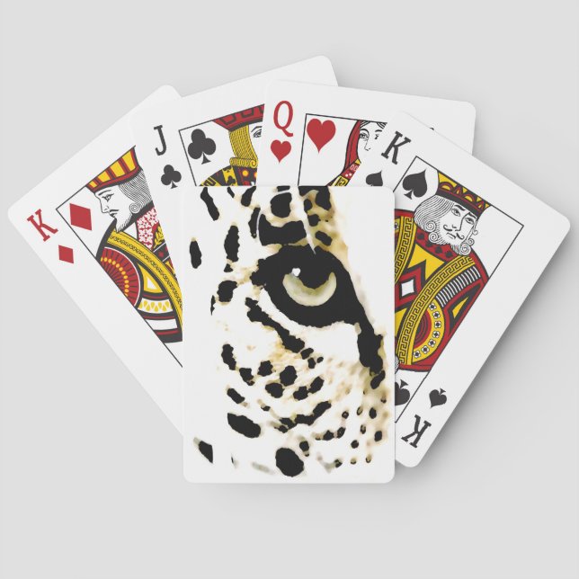 Leopard Eye Poker Cards (Back)