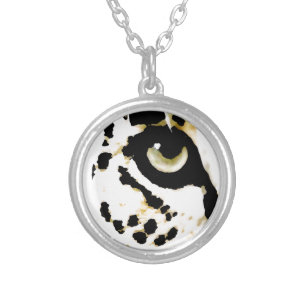 Leopard Eye Silver Plated Necklace