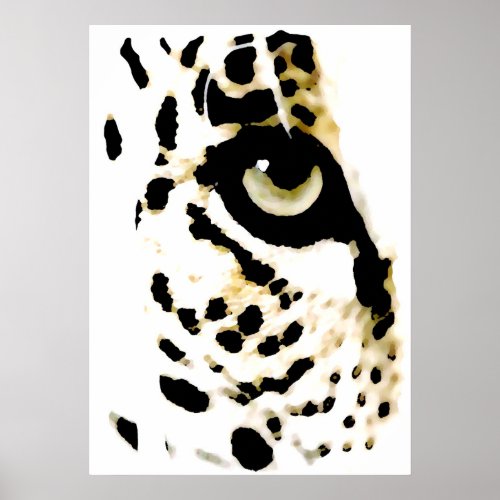 Leopard Eyes Poster _ Pop Art Wild Animals
