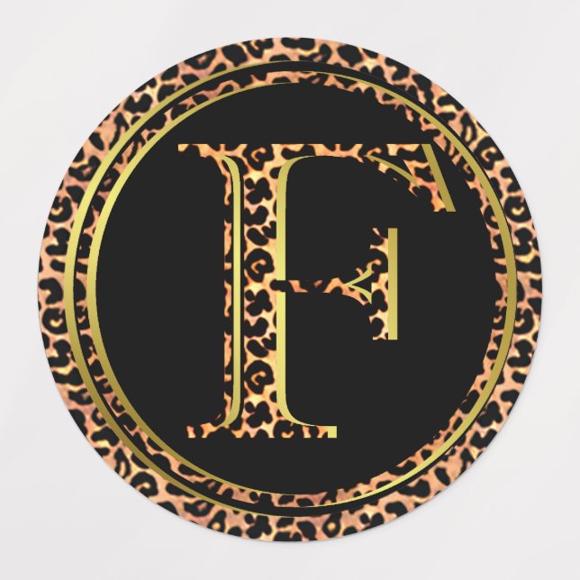 Leopard F Labels (Design 3)