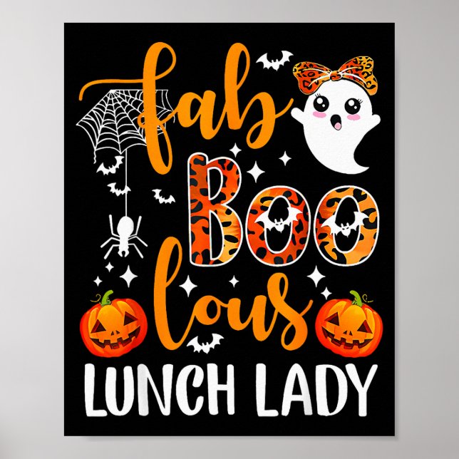 Leopard Fab Boo Lous Lunch Lady Matching Group Tee Poster (Front)