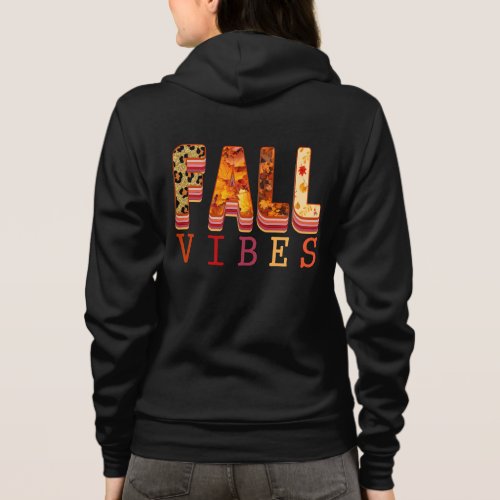 Leopard  Fall Leaves Fusion Embrace Fall Vibes Hoodie