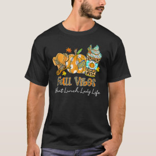 Leopard Fall Vibes And That Teacher Life Pumpkin T T-Shirt