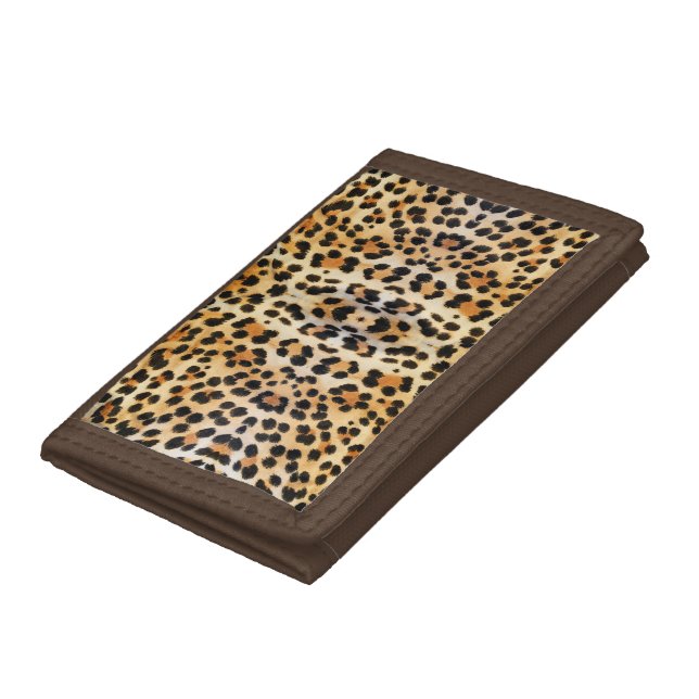 Leopard Fashion Print Pattern Trifold Wallet (Bottom)