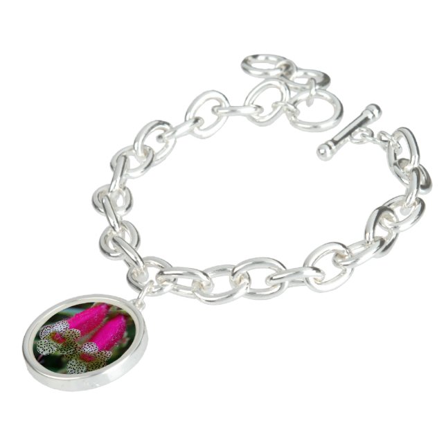 Leopard Flower Acrylic Charm Bracelet (Side)