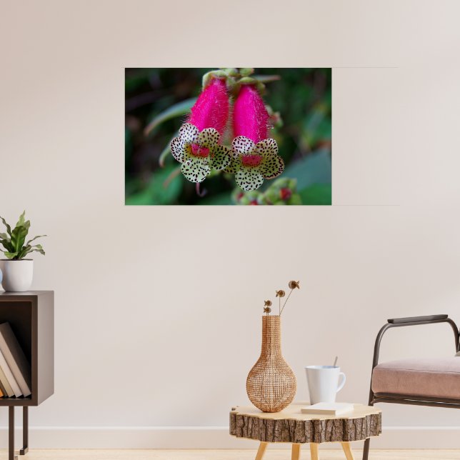 Leopard Flower Design Poster (Living Room 3)