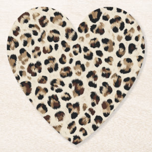 Leopard for Baby Shower Paper Coaster