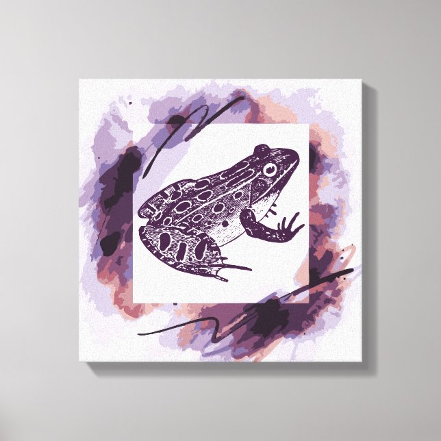 Leopard Frog Canvas Print (Front)
