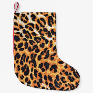 leopard fur as backgroundleopard,pattern,print,ski small christmas stocking