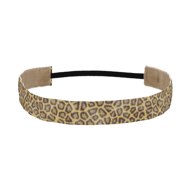 Leopard Fur Athletic Headband (Front)
