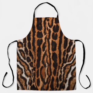 leopard fur background texture apron