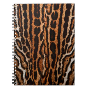 leopard fur background texture notebook