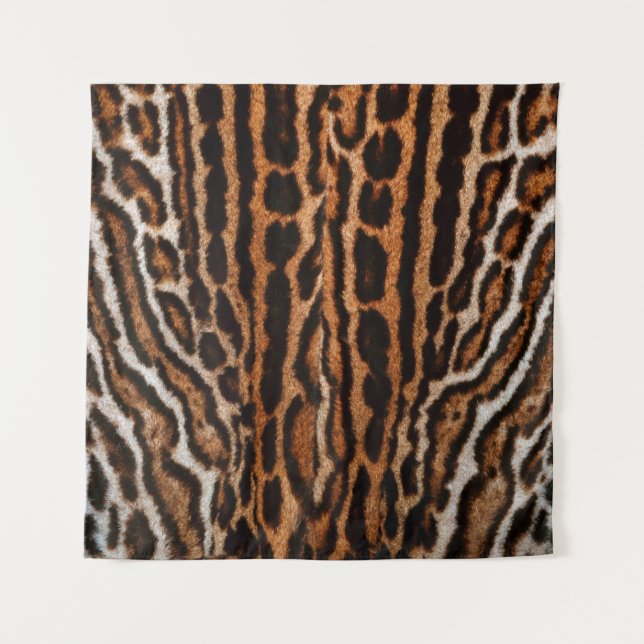 leopard fur background texture tapestry (Front)
