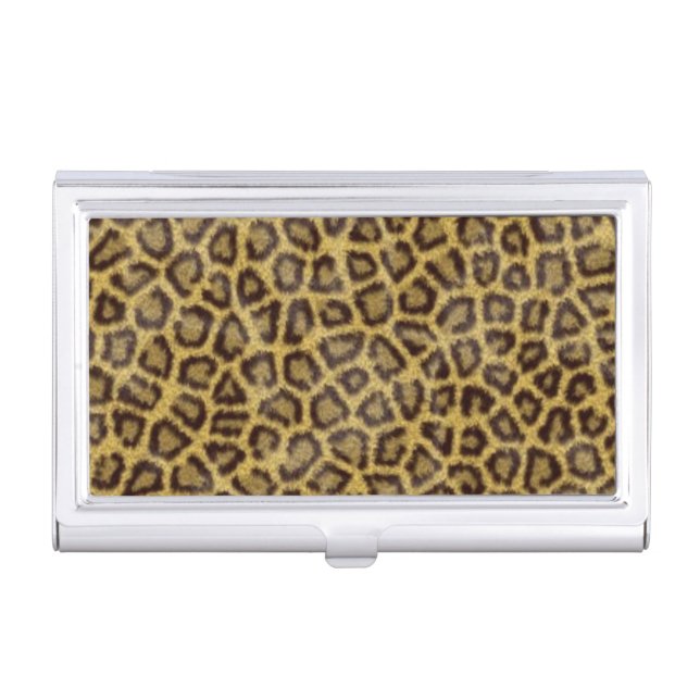 Leopard Fur Business Card Holder (Front)