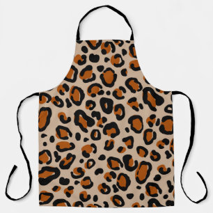 Leopard fur design, seamless pattern. apron
