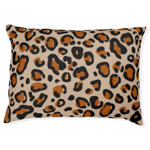Leopard fur design, seamless pattern. pet bed