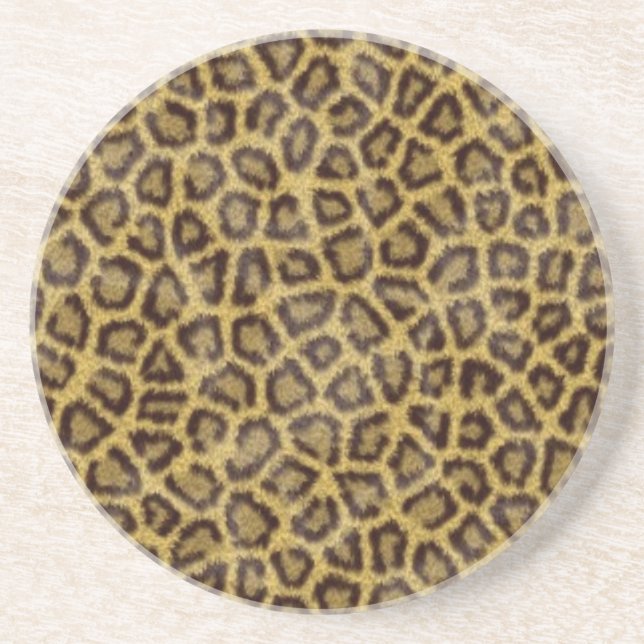 Leopard Fur Drink Coaster (Front)