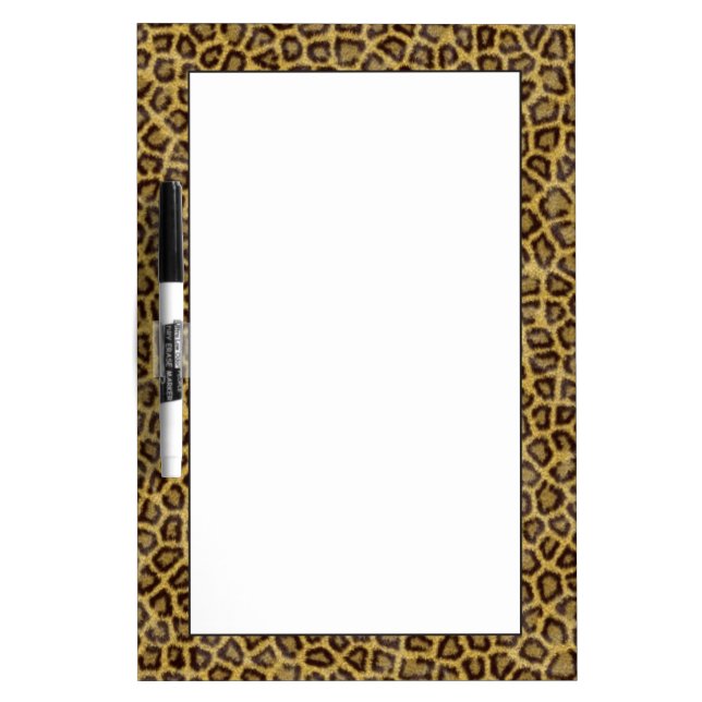 Leopard Fur Dry Erase Board (Front)