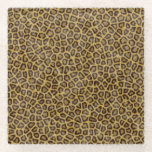Leopard Fur Glass Coaster
