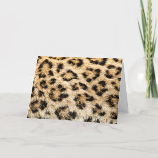 Leopard Fur Greeting Card