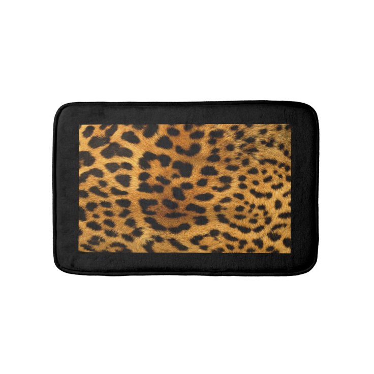 Leopard Fur Look Bath Mat Zazzle