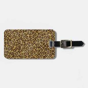 Leopard Fur Luggage Tag