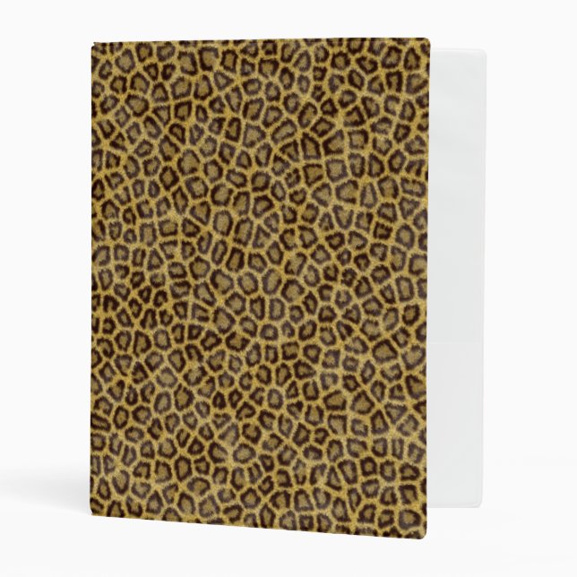 Leopard Fur Mini Binder (Front/Inside)