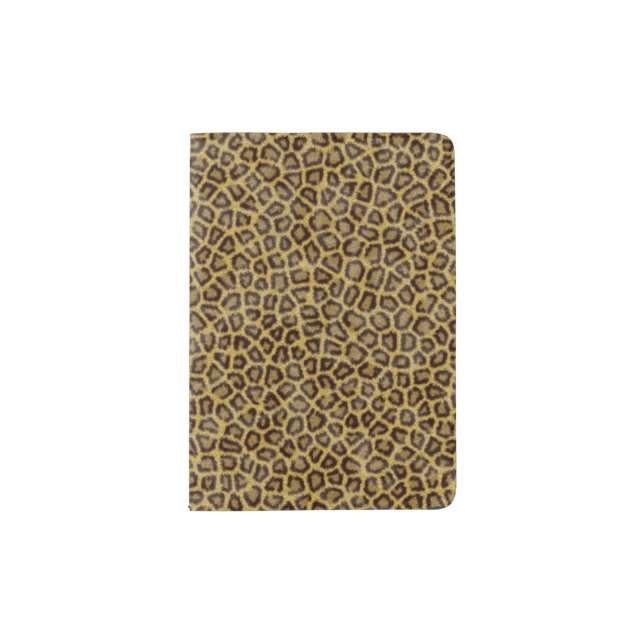 Leopard Fur Passport Holder (Front)