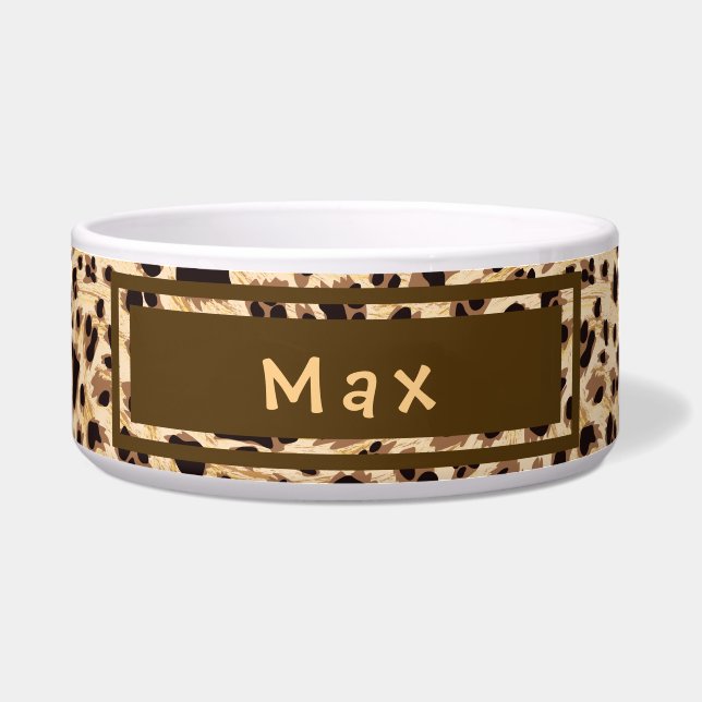 Leopard Fur Pattern Bowl (Front)