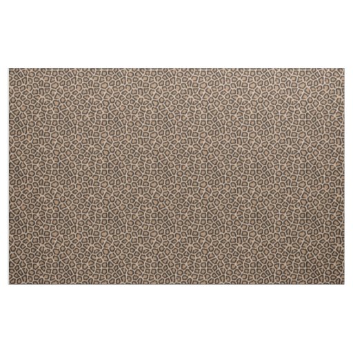 Leopard Fur Pattern Brown Fabric