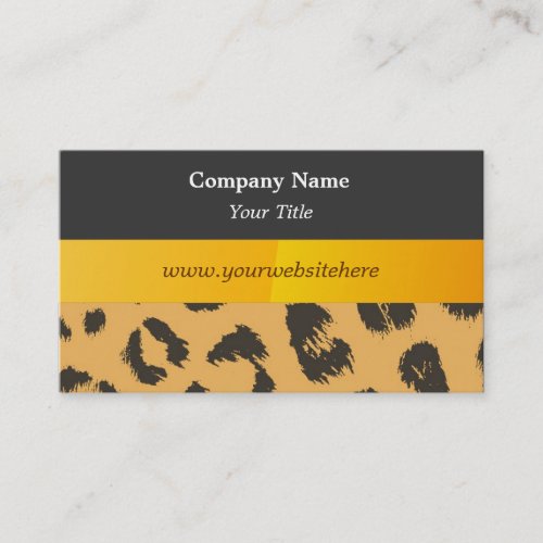 Leopard Fur Pattern Business Card