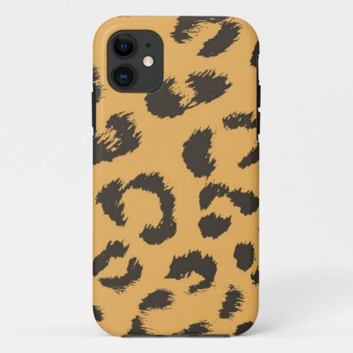 Leopard Fur Pattern iPhone 11 Case