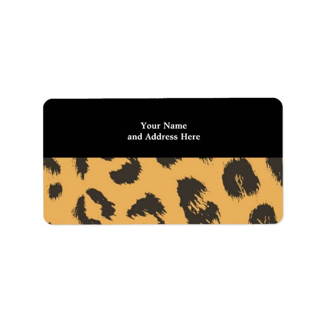 Leopard Fur Pattern Label (Front)