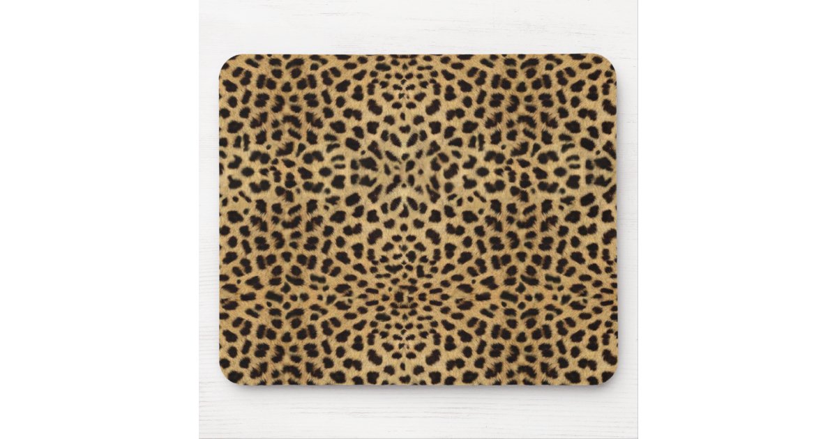 Leopard fur pattern mouse pad | Zazzle.com