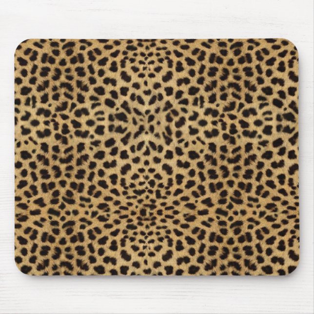 Leopard fur pattern mouse pad (Front)
