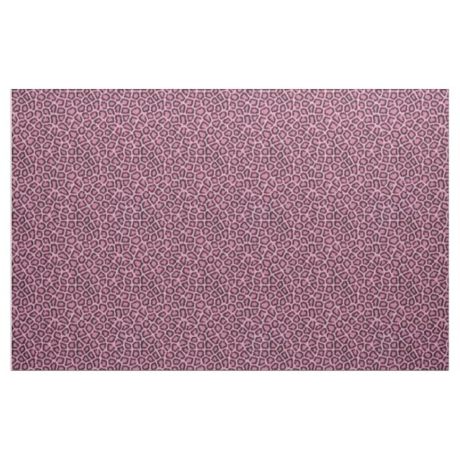 Leopard Fur Pattern Pink Fabric