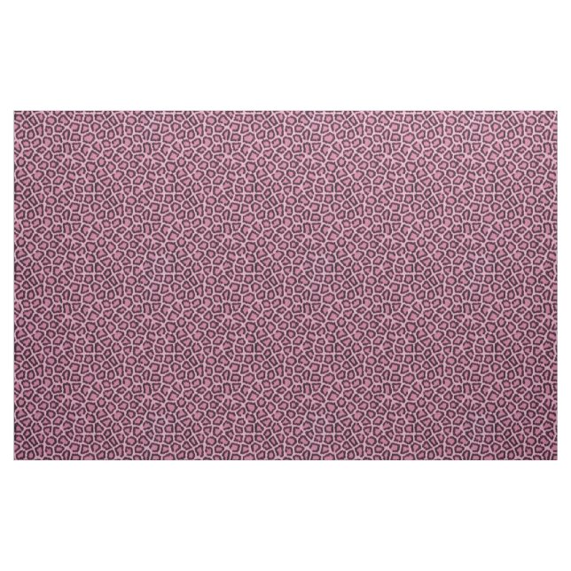 Leopard Fur Pattern Pink Fabric (Yard)