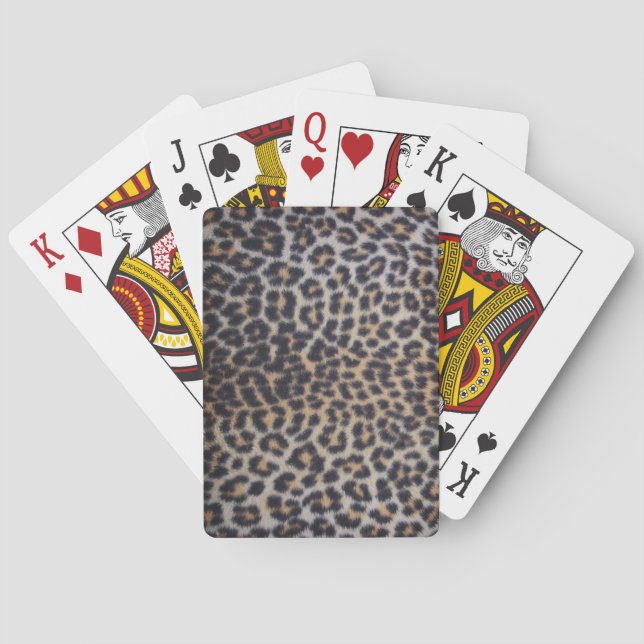 Leopard Fur Poker Cards (Back)