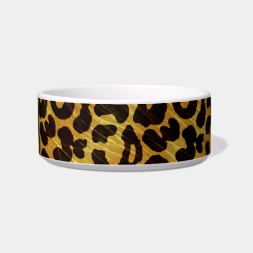 Leopard Fur Print Animal Pattern Bowl