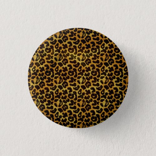 Leopard Fur Print Animal Pattern Button