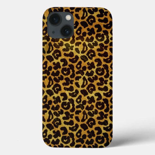 Leopard Fur Print Animal Pattern iPhone 13 Case